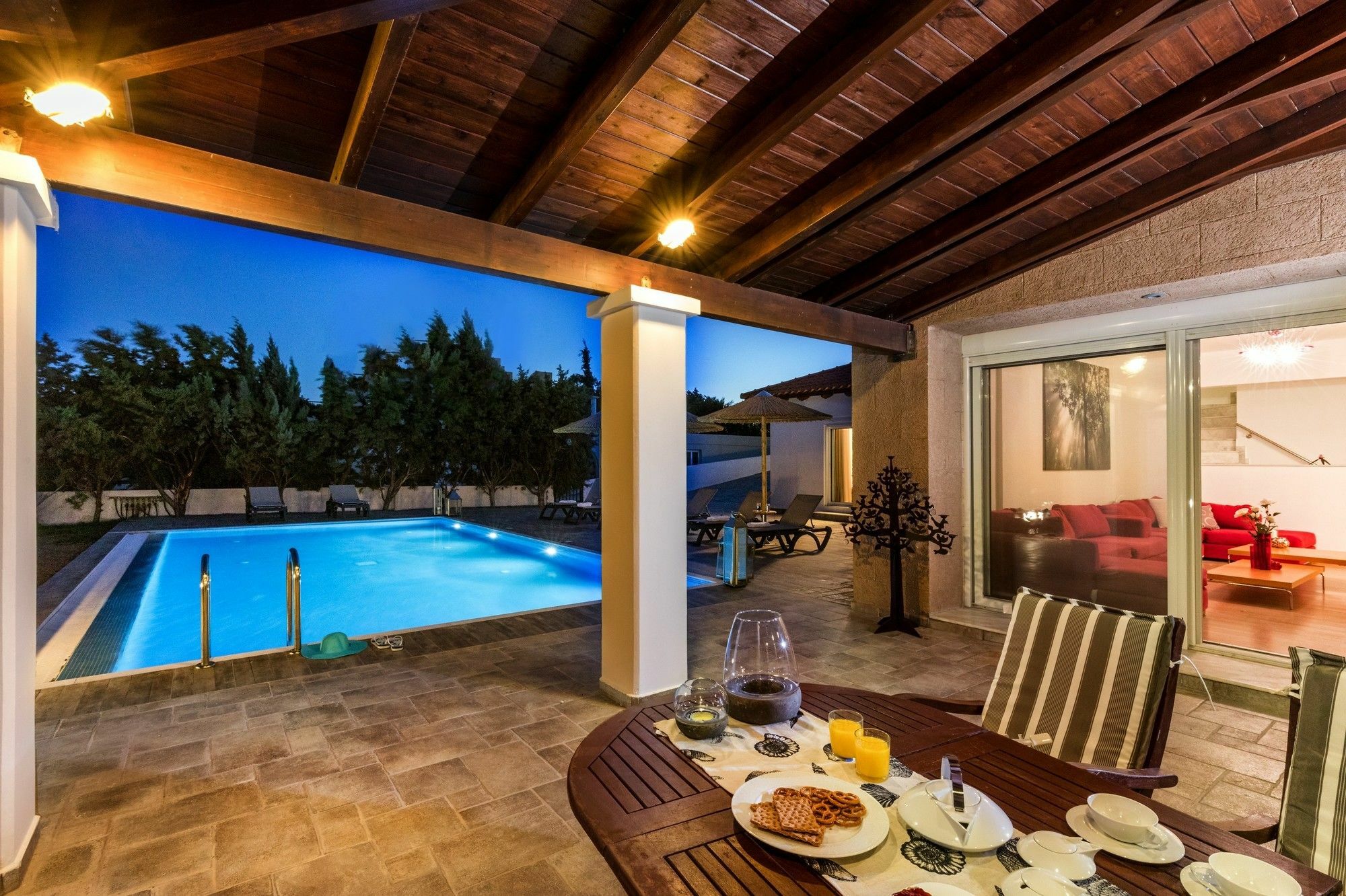 לקניה Antonoglou Beach Villas - Waterfront Luxury Retreat מראה חיצוני תמונה